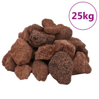 Produktbild för Lavastenar 25 kg röd 5-8 cm