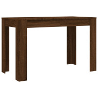 Produktbild för Matbord brun ek 120x60x76 cm konstruerat trä