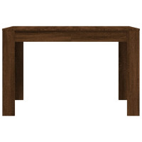 Miniatyr av produktbild för Matbord brun ek 120x60x76 cm konstruerat trä