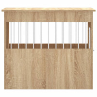 Produktbild för Hundbur/sidobord sonoma-ek 55x80x68 cm konstruerat trä