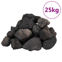 Produktbild för Lavastenar 25 kg svart 5-8 cm