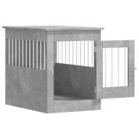 Produktbild för Hundbur betonggrå 55x80x68 cm konstruerat trä
