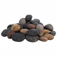 Produktbild för Polerad småsten 10 kg blandade färger 5-8 cm