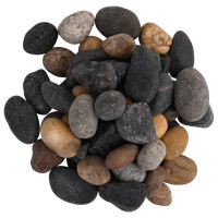 Produktbild för Polerad småsten 10 kg blandade färger 5-8 cm