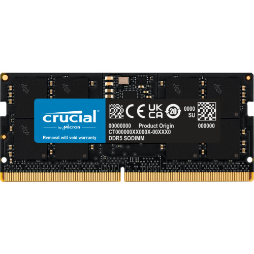 Crucial Crucial CT16G56C46S5 RAM-minnen 16 GB 1 x 16 GB DDR5 5600 MHz ECC