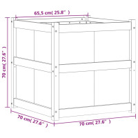 Produktbild för Odlingslåda 70x70x70 cm impregnerat furu