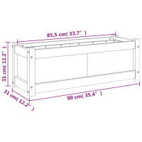 Produktbild för Odlingslåda 90x31x31 cm impregnerat furu