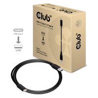Miniatyr av produktbild för CLUB3D USB Type-C to Type-A Cable Male/Male 1Meter 60Watt