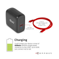 Produktbild för CLUB3D CSV-1564W65 dockningsstationer för bärbara datorer Dockning USB 3.2 Gen 1 (3.1 Gen 1) Type-C Svart