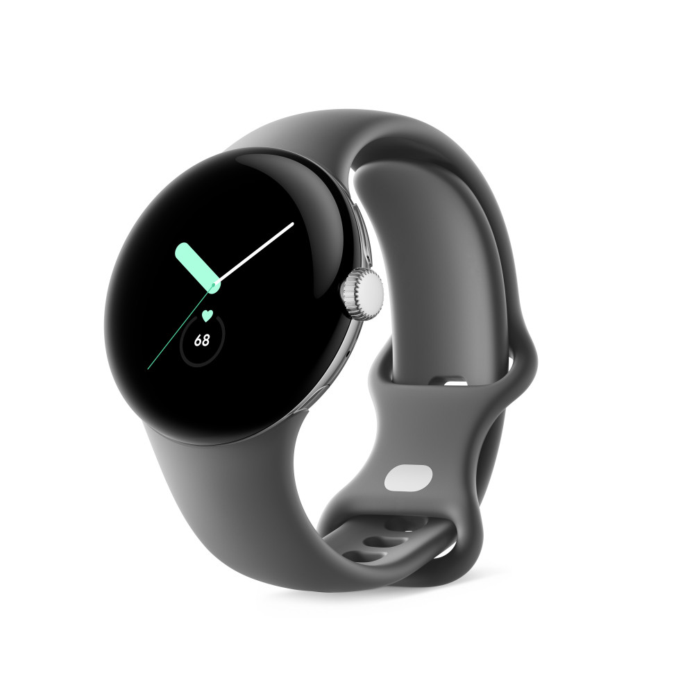 Produktbild för Google Pixel Watch AMOLED 41 mm Digital Silver Wi-Fi GPS