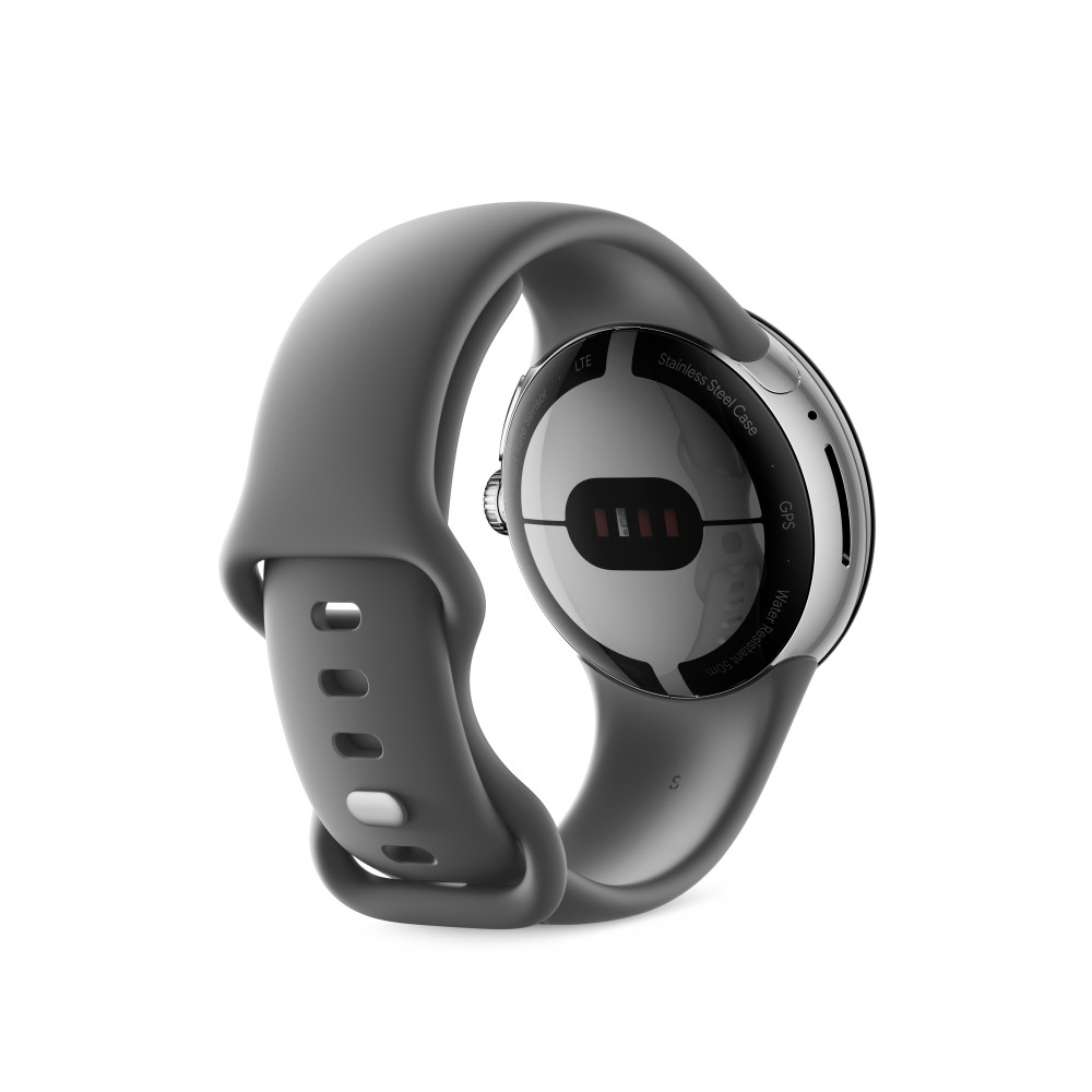 Produktbild för Google Pixel Watch AMOLED 41 mm Digital Silver Wi-Fi GPS