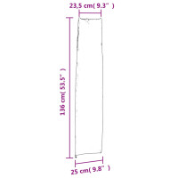 Produktbild för Parasollöverdrag svart 136x25/23,5 cm 420D oxford