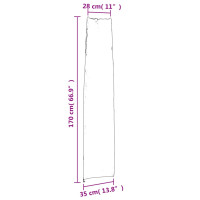 Produktbild för Parasollöverdrag svart 170x28/32 cm 420D oxford