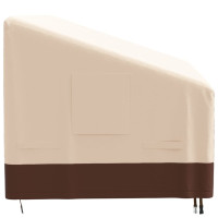 Produktbild för Bänkskydd 3-sits beige 204x86x48/73 cm 600D oxford