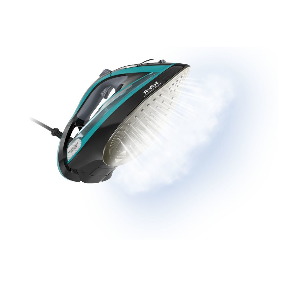 Produktbild för Tefal Ultimate Pure FV9844 Torr & Ångstrykjärn Stryksula Durilium Autoclean 3200 W Svart, Blå