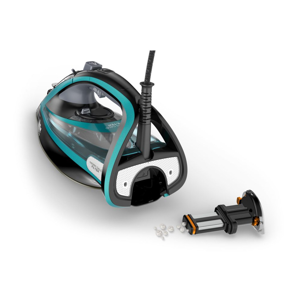 Produktbild för Tefal Ultimate Pure FV9844 Torr & Ångstrykjärn Stryksula Durilium Autoclean 3200 W Svart, Blå