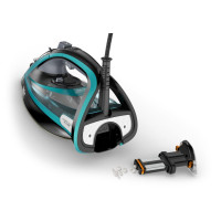 Produktbild för Tefal Ultimate Pure FV9844 Torr & Ångstrykjärn Stryksula Durilium Autoclean 3200 W Svart, Blå
