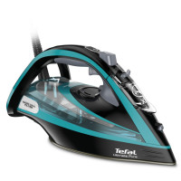 Produktbild för Tefal Ultimate Pure FV9844 Torr & Ångstrykjärn Stryksula Durilium Autoclean 3200 W Svart, Blå