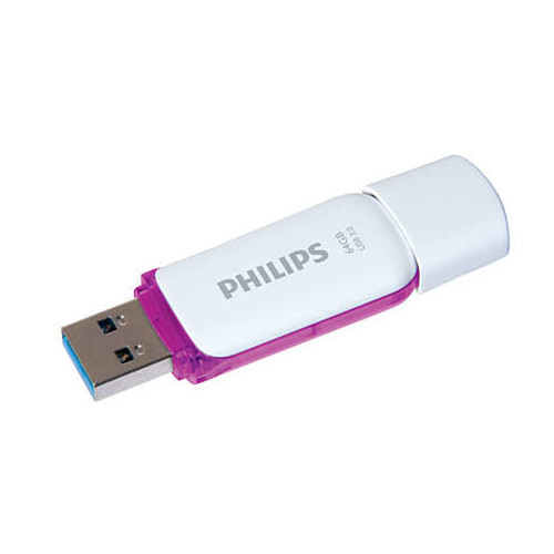 Philips Philips FM64FD75B USB-sticka 64 GB USB Type-A 3.2 Gen 1 (3.1 Gen 1) Lila, Vit