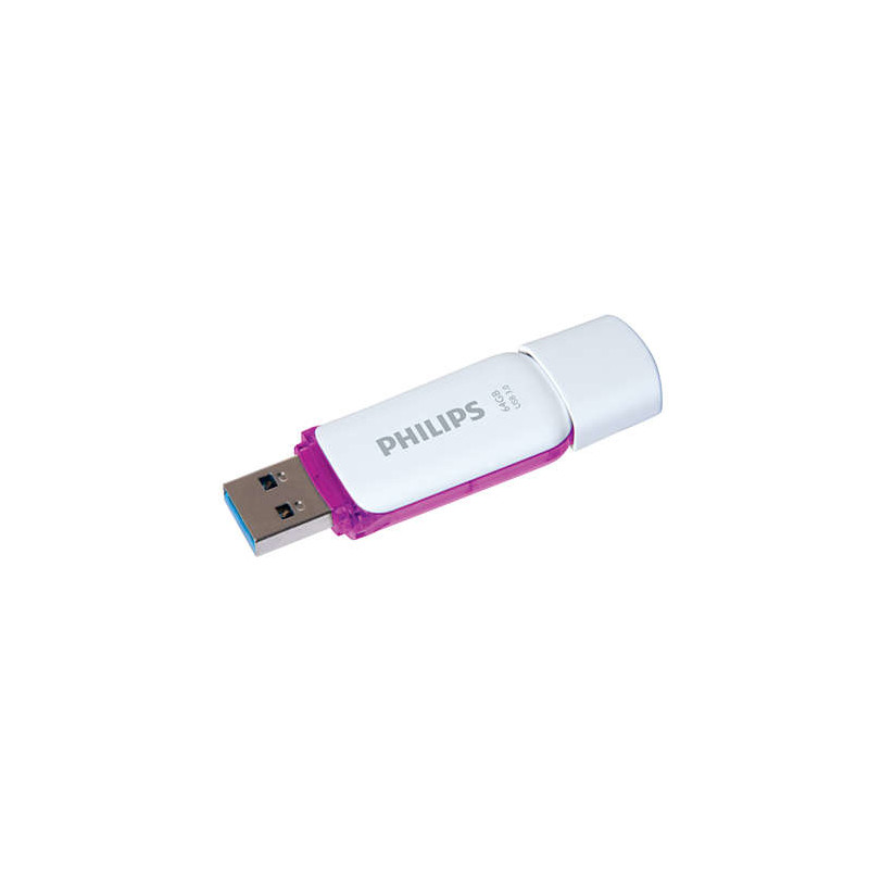 Produktbild för Philips FM64FD75B USB-sticka 64 GB USB Type-A 3.2 Gen 1 (3.1 Gen 1) Lila, Vit