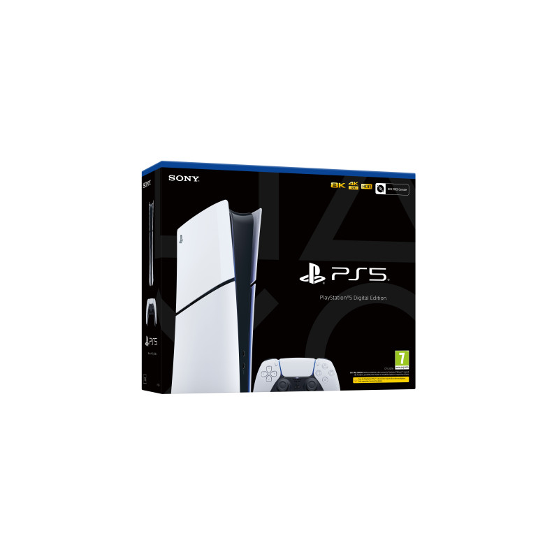 Produktbild för Sony PlayStation 5 Slim Digital 1,02 TB Wi-Fi Svart, Vit