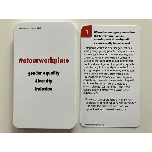 Gabriella Fägerlind Cardgame #atourworkplace inclusion