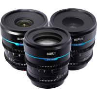 Produktbild för Sirui Cine Lens Nightwalker S35 Kit 24/35/55mm T1.2 X-Mount Black