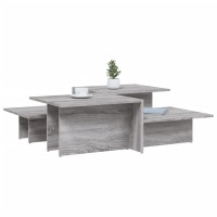 Produktbild för Soffbord 2 st grå sonoma konstruerat trä
