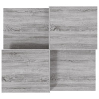 Produktbild för Soffbord 2 st grå sonoma konstruerat trä