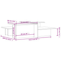 Produktbild för Soffbord 2 st Sonoma Ek Konstruerat Trä