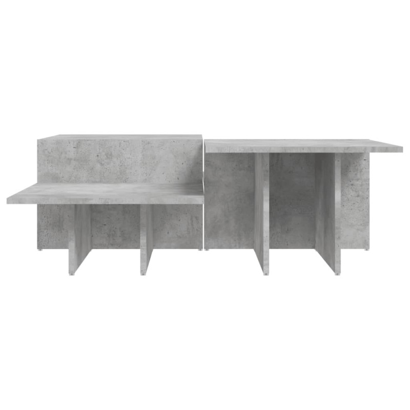 Produktbild för Soffbord 2 delar betonggrå konstruerat trä