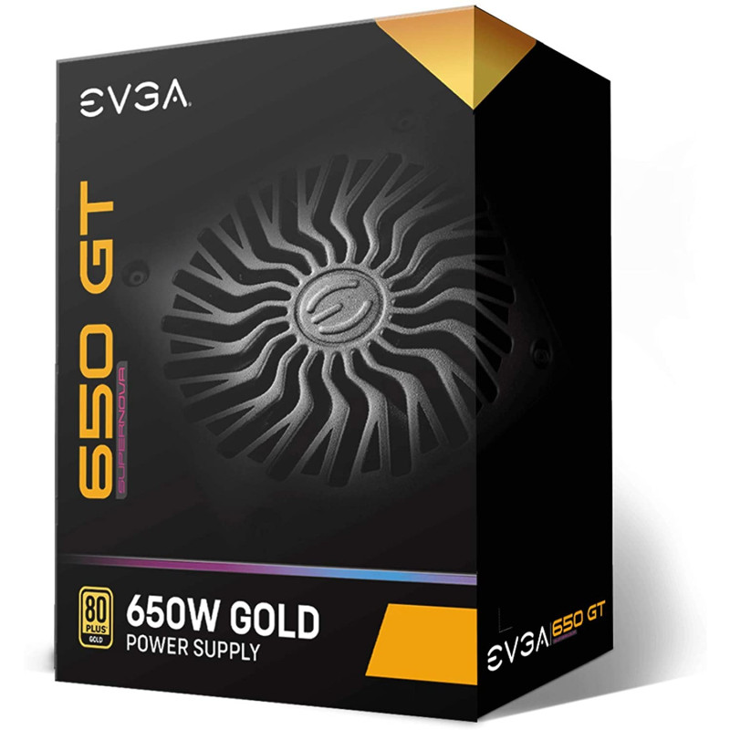 Produktbild för EVGA Supernova 650 GT strömförsörjningsenheter 650 W 24-pin ATX ATX Svart