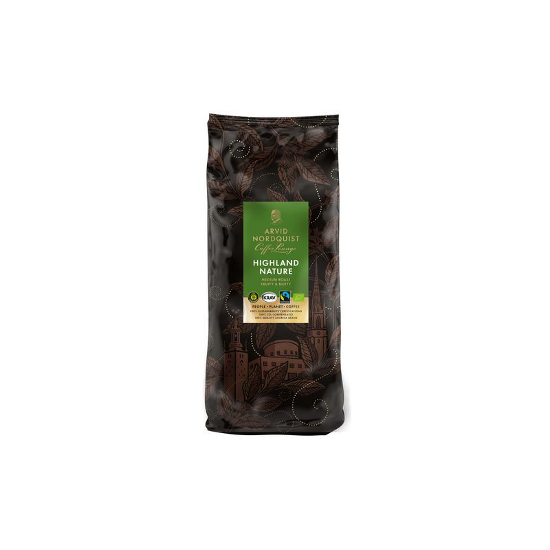 Produktbild för Kaffe ARVID.N Highland Nature bönor 1kg