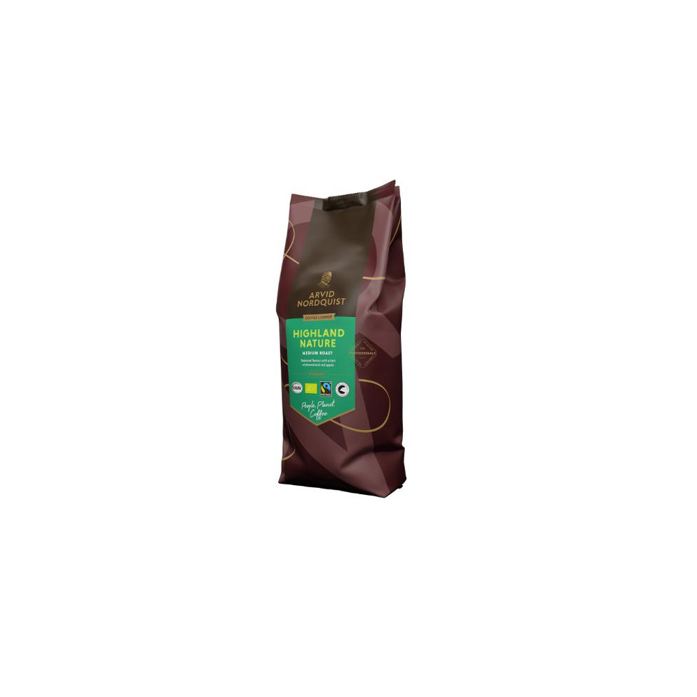 Produktbild för Kaffe ARVID.N Highland Nature Bönor 1kg