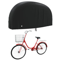 Produktbild för Cykelskydd svart 200x85x110 cm 190T oxford