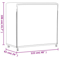 Produktbild för Överdrag till vedställ 122x61x106 cm 420D oxford