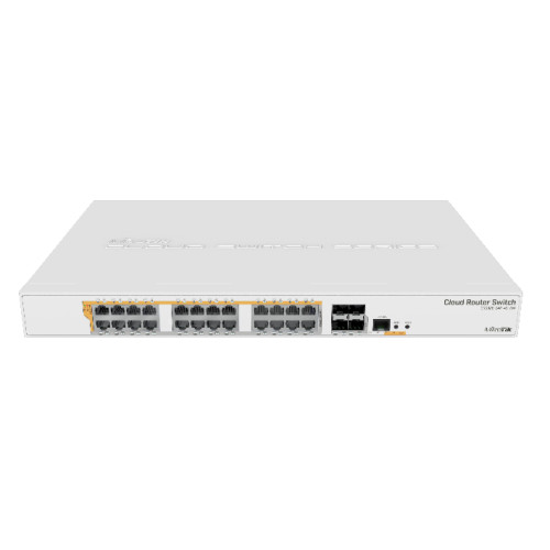 MikroTik Mikrotik CRS328-24P-4S+RM nätverksswitchar hanterad L2/L3 Gigabit Ethernet (10/100/1000) Strömförsörjning via Ethernet (PoE) stöd 1U Vit