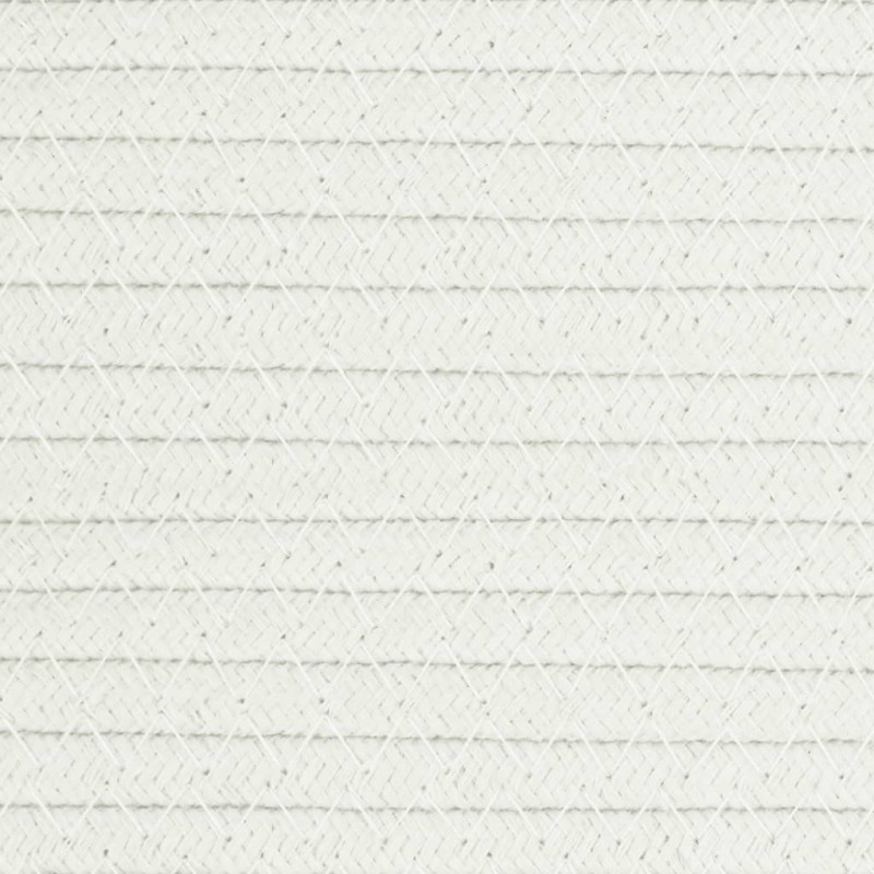 Produktbild för Förvaringskorg vit Ø38x36 cm bomull