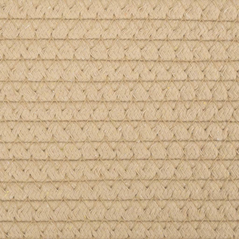 Produktbild för Förvaringskorgar 2 st beige och vit Ø28x28 cm bomull