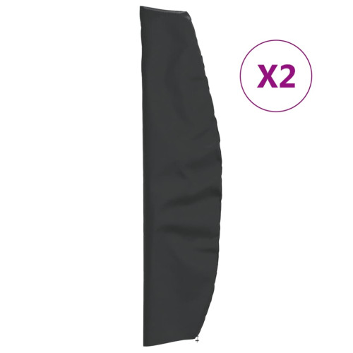 vidaXL Parasollöverdrag 2 st 265x50/70/40 cm 420D oxford