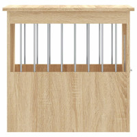 Produktbild för Hundbur/sidobord sonoma-ek 45x62x59 cm konstruerat trä