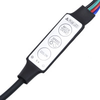 Produktbild för Sänggavel LED sonoma-ek 160x18,5x103,5 cm konstruerat trä