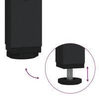 Miniatyr av produktbild för Klädställning med skoförvaring svart 90x34x184 cm