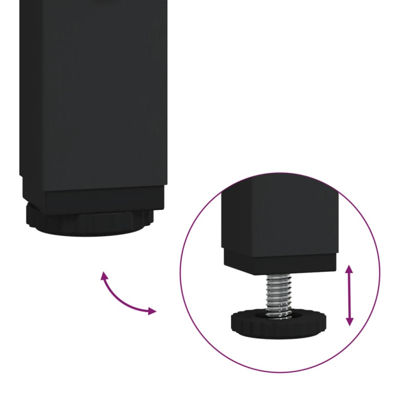 Produktbild för Klädställning med skoförvaring svart 90x34x184 cm