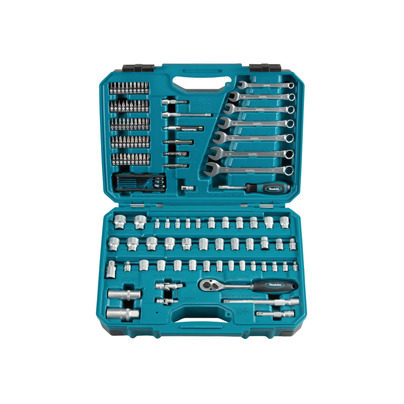 Produktbild för Makita E-06616 mekanisk verktygssats 120 verktyg