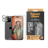 Produktbild för PanzerGlass B1175+2812 skärm- och baksidesskydd till mobiltelefon Genomskinligt skärmskydd Apple 1 styck