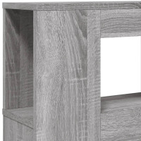Produktbild för Sänggavel LED grå sonoma 220x18,5x103,5 cm konstruerat trä