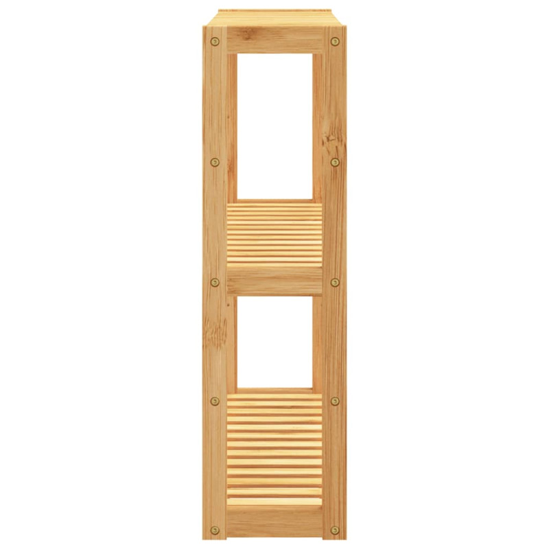 Produktbild för Badrumshylla 3-hyllor väggmonterad 60x15x54 cm bambu