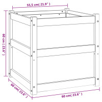 Produktbild för Odlingslåda 60x60x60 cm impregnerat furu