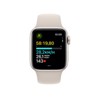 Produktbild för Apple Watch SE OLED 40 mm Digital 324 x 394 pixlar Pekskärm Beige Wi-Fi GPS